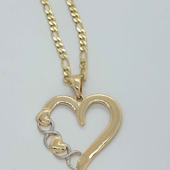 Brazilian 18k Gold Filled HEART Necklace - Picture 3 of 5
